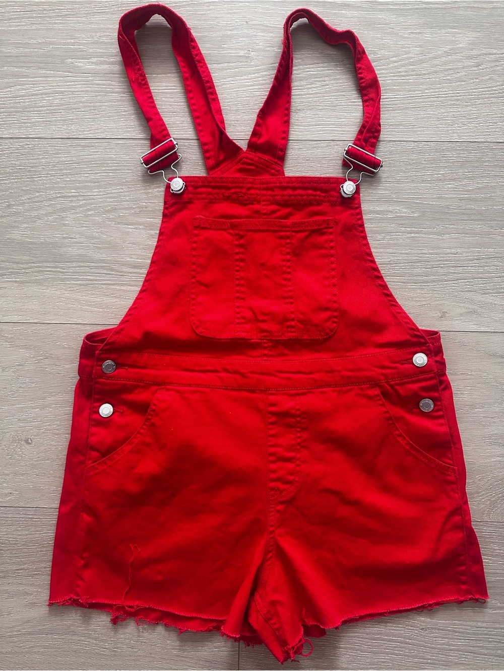 Red Short Overalls